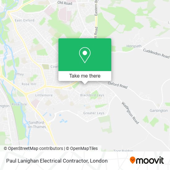 Paul Lanighan Electrical Contractor map