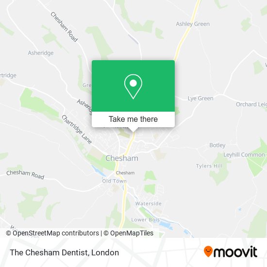 The Chesham Dentist map