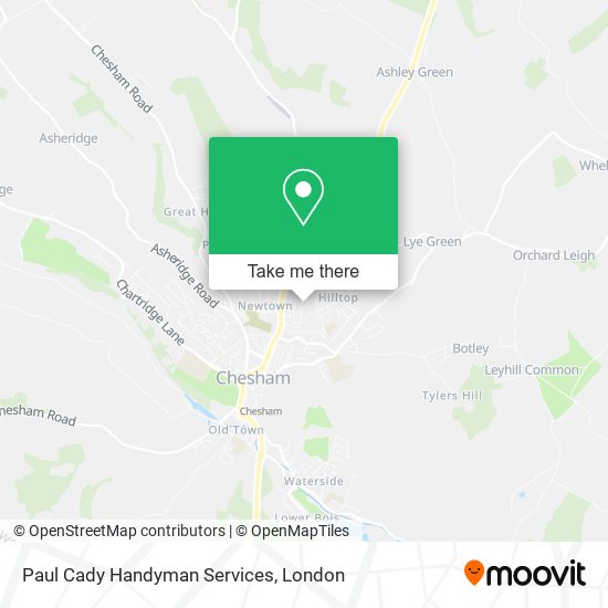Paul Cady Handyman Services map