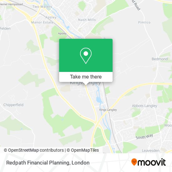 Redpath Financial Planning map