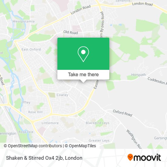 Shaken & Stirred Ox4 2jb map