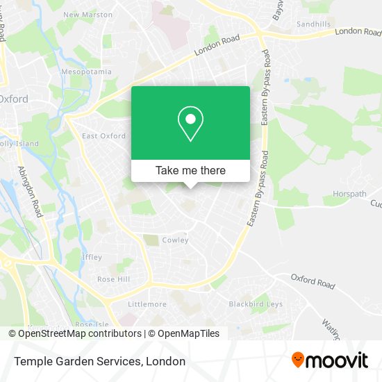 Temple Garden Services map