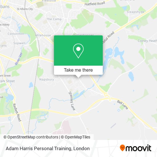 Adam Harris Personal Training map