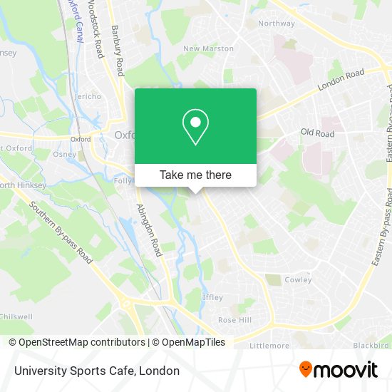 University Sports Cafe map