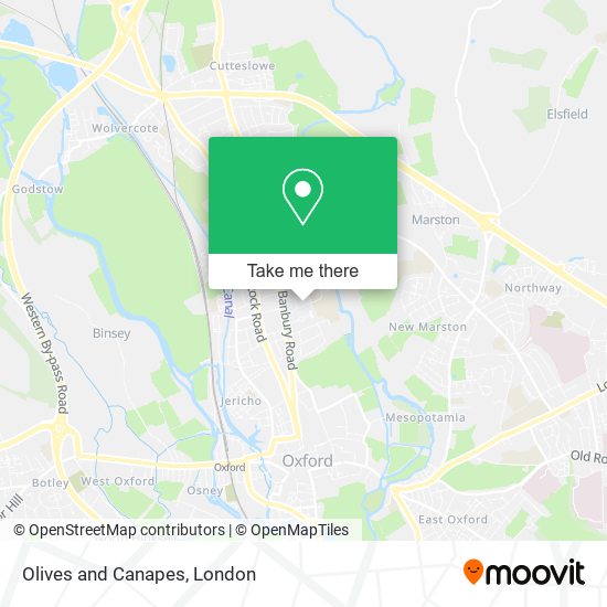 Olives and Canapes map