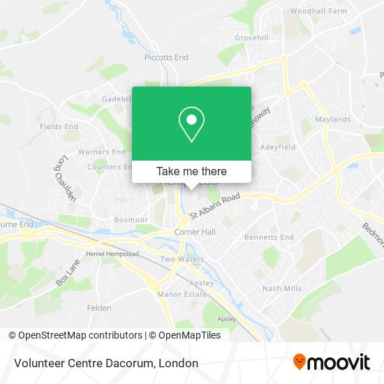 Volunteer Centre Dacorum map