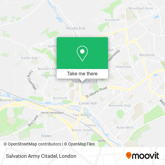 Salvation Army Citadel map