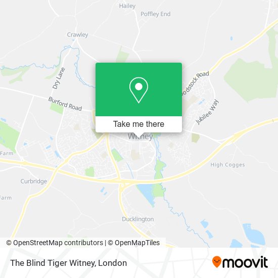 The Blind Tiger Witney map