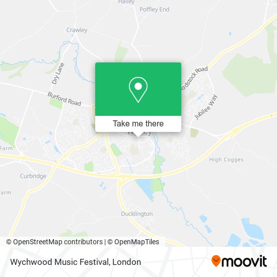 Wychwood Music Festival map