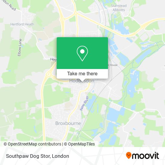 Southpaw Dog Stor map