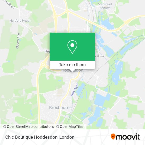 Chic Boutique Hoddesdon map