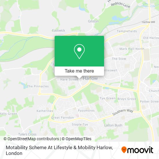 Motability Scheme At Lifestyle & Mobility Harlow map