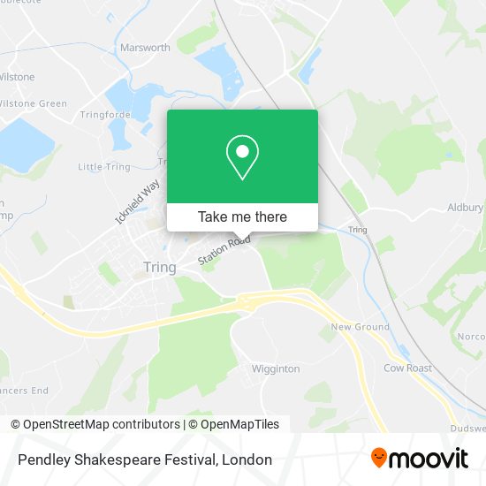 Pendley Shakespeare Festival map
