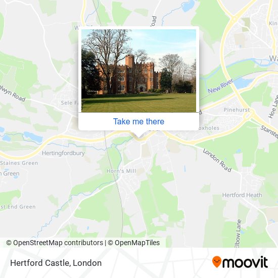 Hertford Castle map