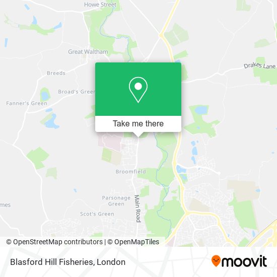 Blasford Hill Fisheries map