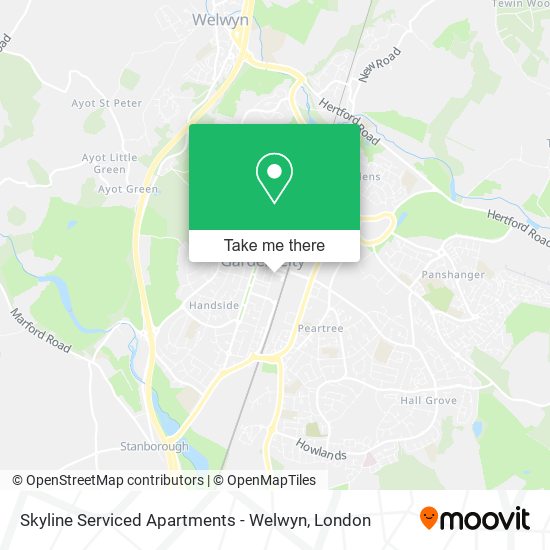 Skyline Serviced Apartments - Welwyn map