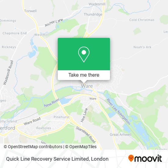 Quick Line Recovery Service Limited map