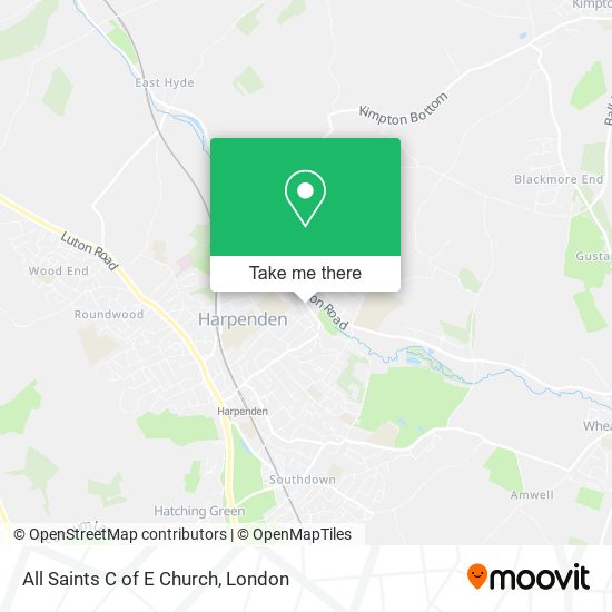All Saints C of E Church map
