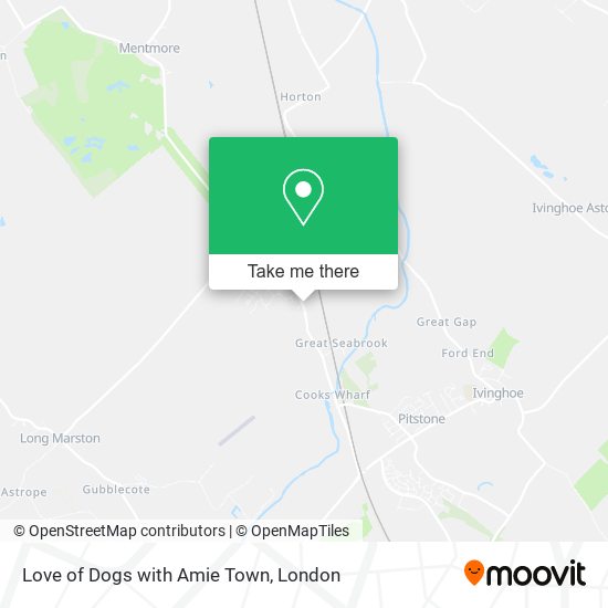 Love of Dogs with Amie Town map