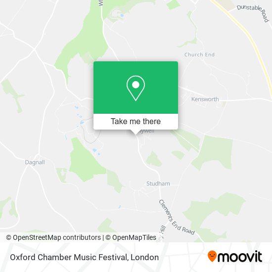 Oxford Chamber Music Festival map