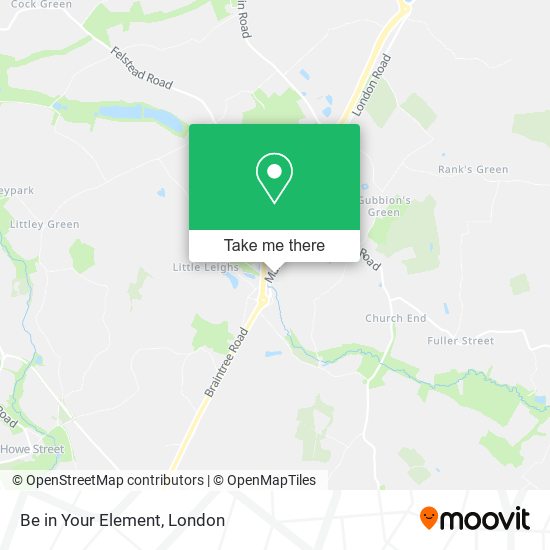 Be in Your Element map