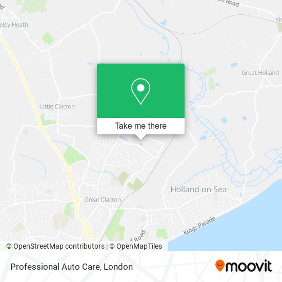 Professional Auto Care map