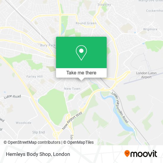 Hemleys Body Shop map