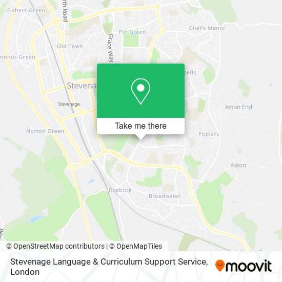 Stevenage Language & Curriculum Support Service map