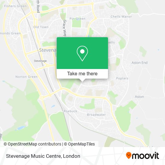 Stevenage Music Centre map