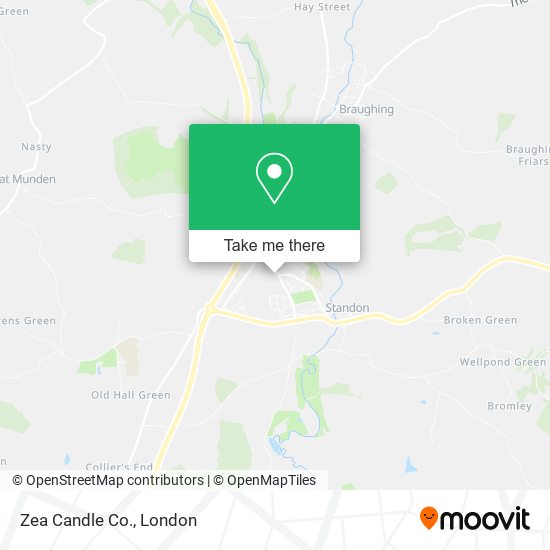 Zea Candle Co. map