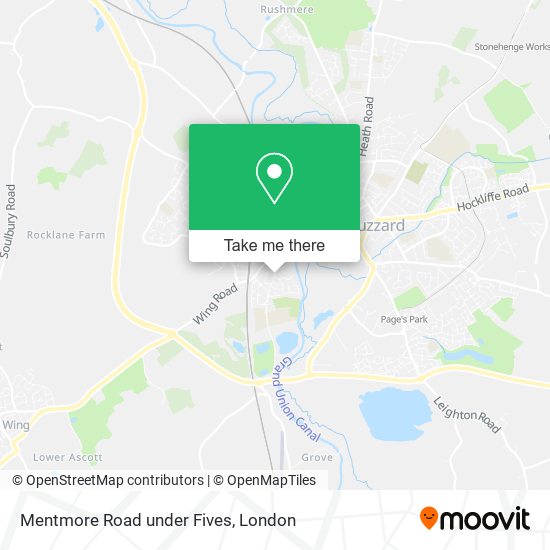 Mentmore Road under Fives map