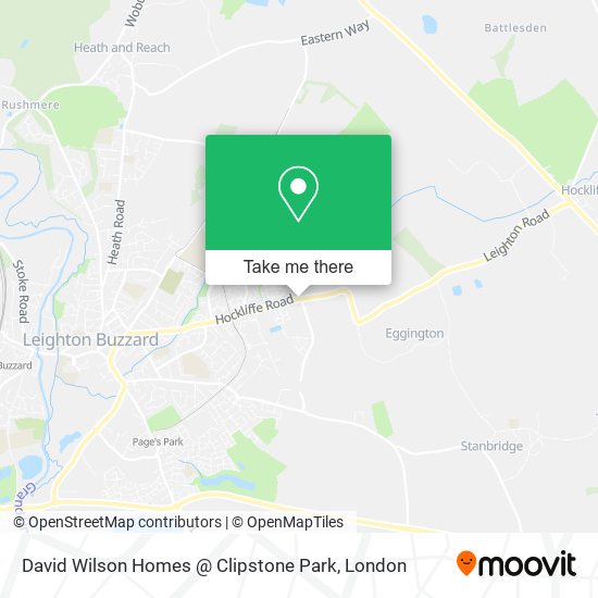 David Wilson Homes @ Clipstone Park map