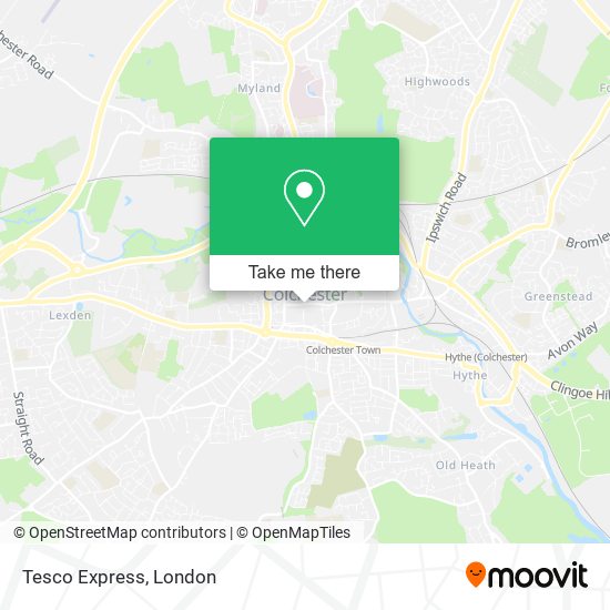 Tesco Express map