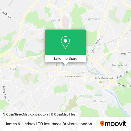 James & Lindsay LTD Insurance Brokers map