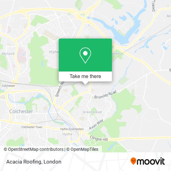 Acacia Roofing map