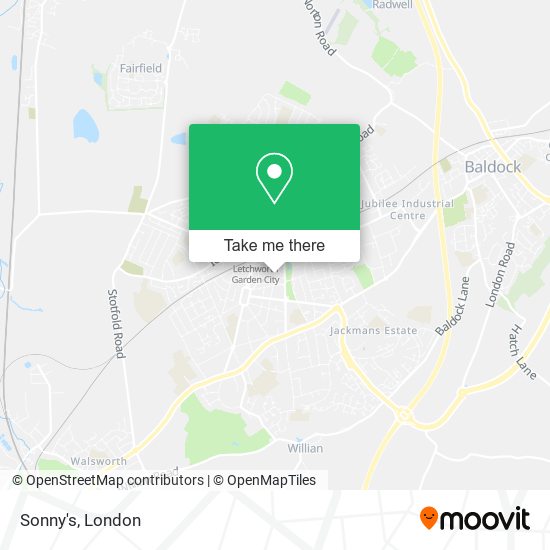 Sonny's map