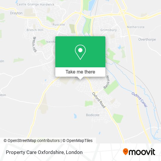 Property Care Oxfordshire map