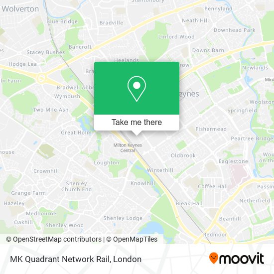 MK Quadrant Network Rail map