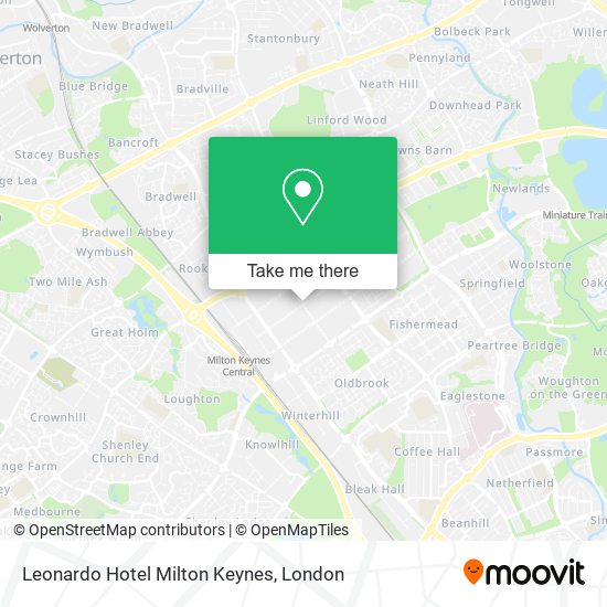 Leonardo Hotel Milton Keynes map