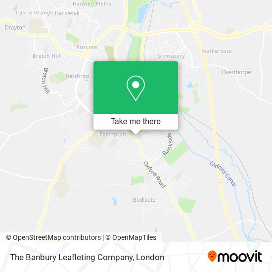 The Banbury Leafleting Company map