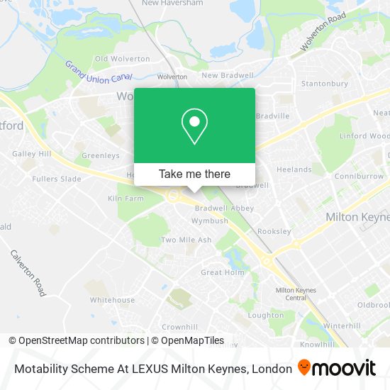 Motability Scheme At LEXUS Milton Keynes map