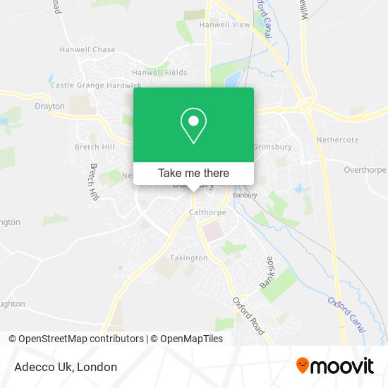 Adecco Uk map