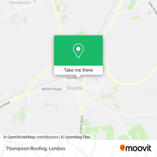 Thompson Roofing map