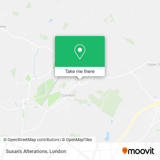 Susan's Alterations map