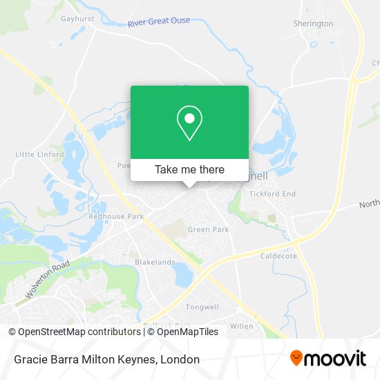 Gracie Barra Milton Keynes map