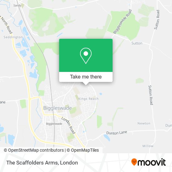 The Scaffolders Arms map