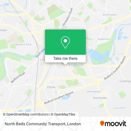 North Beds Community Transport map