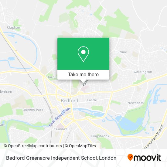 Bedford Greenacre Independent School map