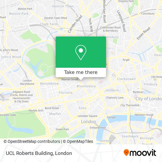 UCL Roberts Building map