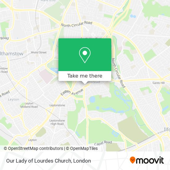 Our Lady of Lourdes Church map
